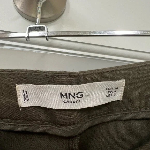 Mango Green Chinos Versatile Cotton Blend - Picture 3 of 3